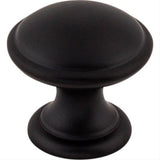 Top Knobs M1878 Emboss 1 1/4" Diameter Mushroom Cabinet Knob Flat Black