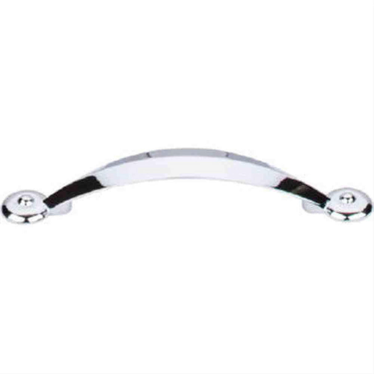 Top Knobs M1904 Angle Cabinet Pull 3-3/4" Center to Center Polished Chrome