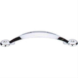 Top Knobs M1904 Angle Cabinet Pull 3-3/4" Center to Center Polished Chrome
