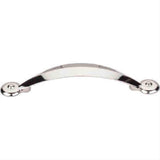 Top Knobs M1905 Angle Cabinet Pull 3-3/4" Center to Center Polished Nickel