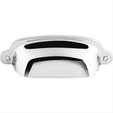 Top Knobs M1911 Charlotte 2 9/16" Center to Center Cup Pull Polished Chrome