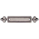 Top Knobs M193 Dover Backplate 2-1/2" Pewter Antique