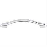 Top Knobs M1933 Buckle 5 1/16" Center to Center Arched Cabinet Pull Polished Chrome