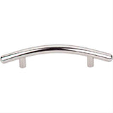 Top Knobs M1951 Curved Bar Cabinet Pull 3-3/4" Center to Center Polished Nickel