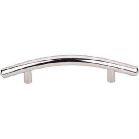 Top Knobs M1951 Curved Bar Cabinet Pull 3-3/4" Center to Center Polished Nickel