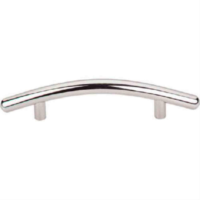 Top Knobs M1951 Curved Bar Cabinet Pull 3-3/4" Center to Center Polished Nickel