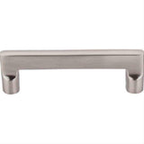 Top Knobs M1972 M1973 Aspen II Flat Sided Cabinet Pull 4" Center to Center Brushed Satin Nickel