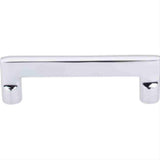 Top Knobs M1973 Aspen II Flat Sided Cabinet Pull 4" Center to Center Polished Chrome