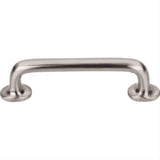 Top Knobs M1987 Aspen II Rounded Cabinet Pull 4" Center to Center Brushed Satin Nickel