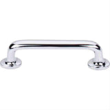 Top Knobs M1988 Aspen II Rounded Cabinet Pull 4" Center to Center Polished Chrome