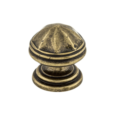 Top Knobs M24 London 1 1/4" Diameter Round Knob German Bronze
