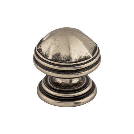 Top Knobs M22 London 1 1/4" Diameter Round Knob Pewter Antique