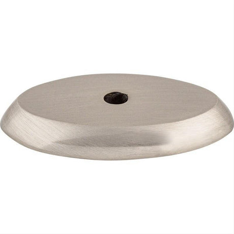 Top Knobs M2011 M201 Aspen II Oval 1 1/2" Knob Backplate Brushed Satin Nickel