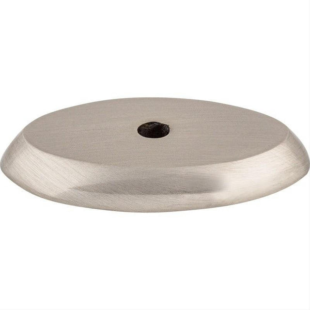 Top Knobs M2011 M201 Aspen II Oval 1 1/2" Knob Backplate Brushed Satin Nickel