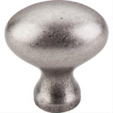 Top Knobs M202 Egg Cabinet Knob 1-1/4" Pewter Antique