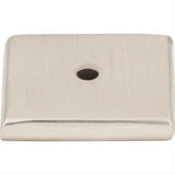 Top Knobs M2020 Aspen II Square 1 1/4" Knob Backplate Brushed Satin Nickel