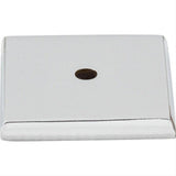 Top Knobs M2021 Aspen II Square 1 1/4" Knob Backplate Polished Chrome