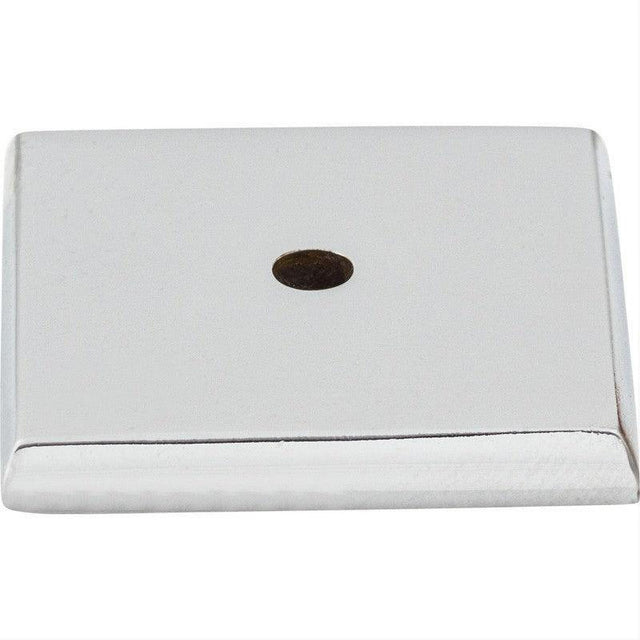 Top Knobs M2021 Aspen II Square 1 1/4" Knob Backplate Polished Chrome
