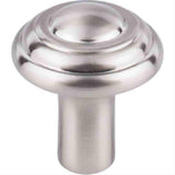 Top Knobs M2032 Aspen II Button Cabinet Knob 1-1/4" Brushed Satin Nickel