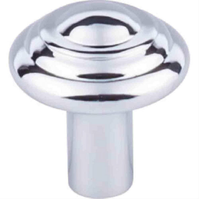 Top Knobs M2033 Aspen II Button Cabinet Knob 1-1/4" Polished Chrome