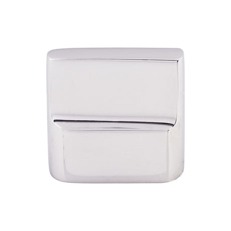 Top Knobs M2051 Aspen II Flat Sided 7/8" Center to Center Rectangle Knob Polished Chrome