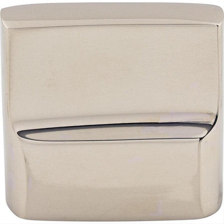 Top Knobs M2052 M205 Aspen II Flat Sided 7/8" Center to Center Length Rectangle Knob Polished Nickel