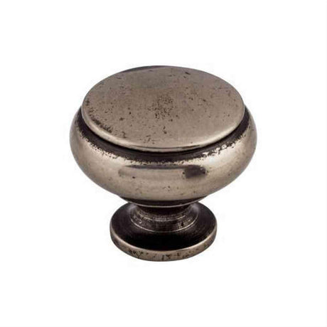 Top Knobs M206 Cumberland 1 1/4" Diameter Mushroom Cabinet Knob Pewter Antique