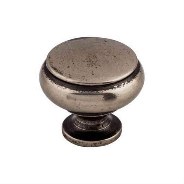 Top Knobs M206 Cumberland 1 1/4" Diameter Mushroom Cabinet Knob Pewter Antique