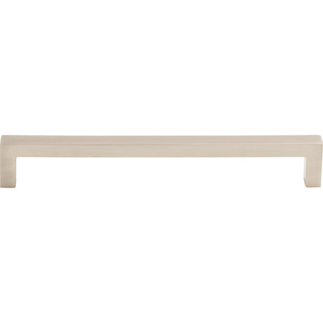 Top Knobs M2140 Square Bar 7 9/16" Center to Center Bar Pull Brushed Satin Nickel
