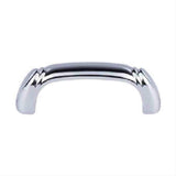 Top Knobs M2126 Dover D Cabinet Pull 2-1/2in. Center to Center Polished Chrome