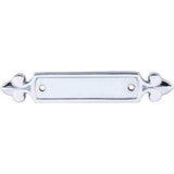 Top Knobs M2127 Dover Backplate 2-1/2in. Polished Chrome