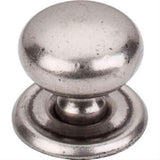 Top Knobs M25 Victoria Knob 1-1/4" w/Backplate Pewter Antique