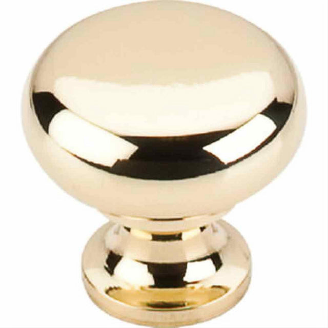 Top Knobs M269 Flat Faced Cabinet Knob 1-1/4" Polished Brass