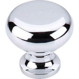 Top Knobs M270 Flat Faced Cabinet Knob 1-1/4" Polished Chrome