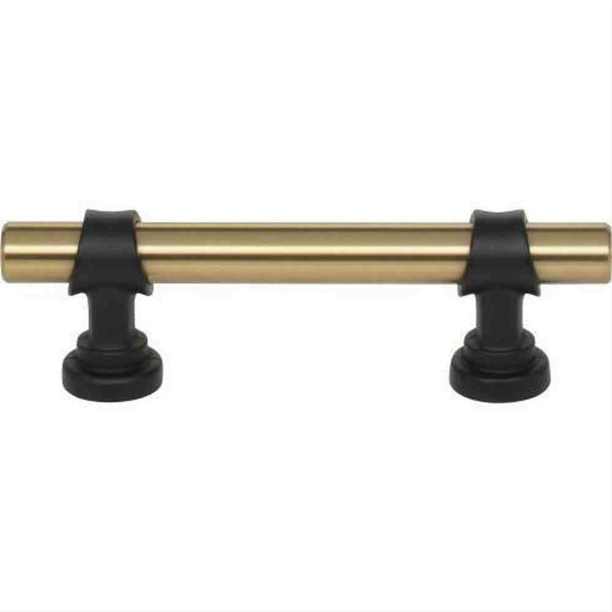 Top Knobs M2701 Bit Cabinet Pull 3" Center to Center Honey Bronze / Flat Black