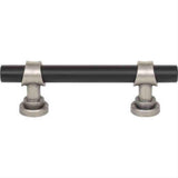 Top Knobs M2702 Bit Cabinet Pull 3" Center to Center Flat Black / Pewter Antique
