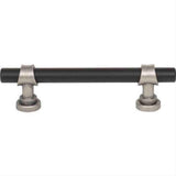Top Knobs M2706 Bit Cabinet Pull 3-3/4" Center to Center Flat Black / Pewter Antique