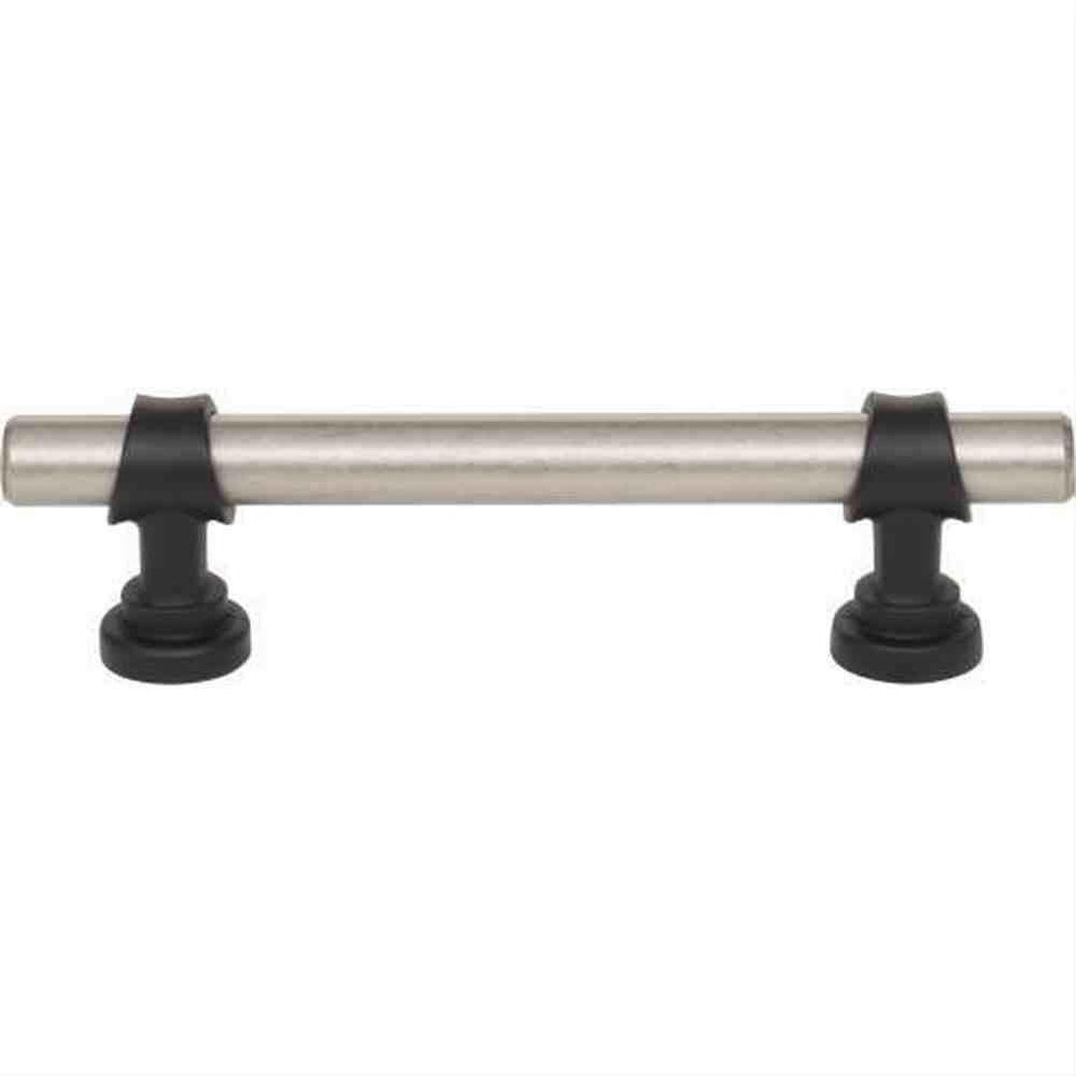 Top Knobs M2707 Bit Cabinet Pull 3-3/4" Center to Center Pewter Antique / Flat Black
