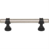 Top Knobs M2707 Bit Cabinet Pull 3-3/4" Center to Center Pewter Antique / Flat Black