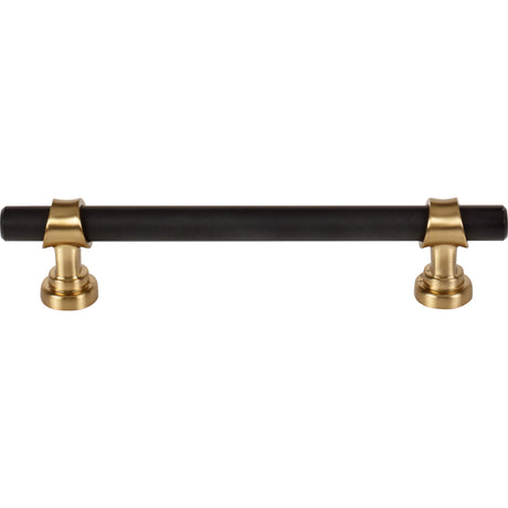 Top Knobs M2716 Bit 5 1/16" Center to Center Bar Pull Flat Black and Honey Bronze