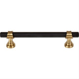Top Knobs M2716 M2708 Bit 5 1/16" Center to Center Bar Pull Flat Black and Honey Bronze