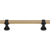 Top Knobs M2717 M2708 Bit 5 1/16" Center to Center Bar Pull Honey Bronze and Flat Black