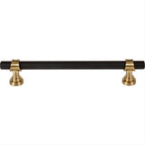 Top Knobs M2728 M2720 Bit 6 5/16" Center to Center Bar Pull Flat Black and Honey Bronze