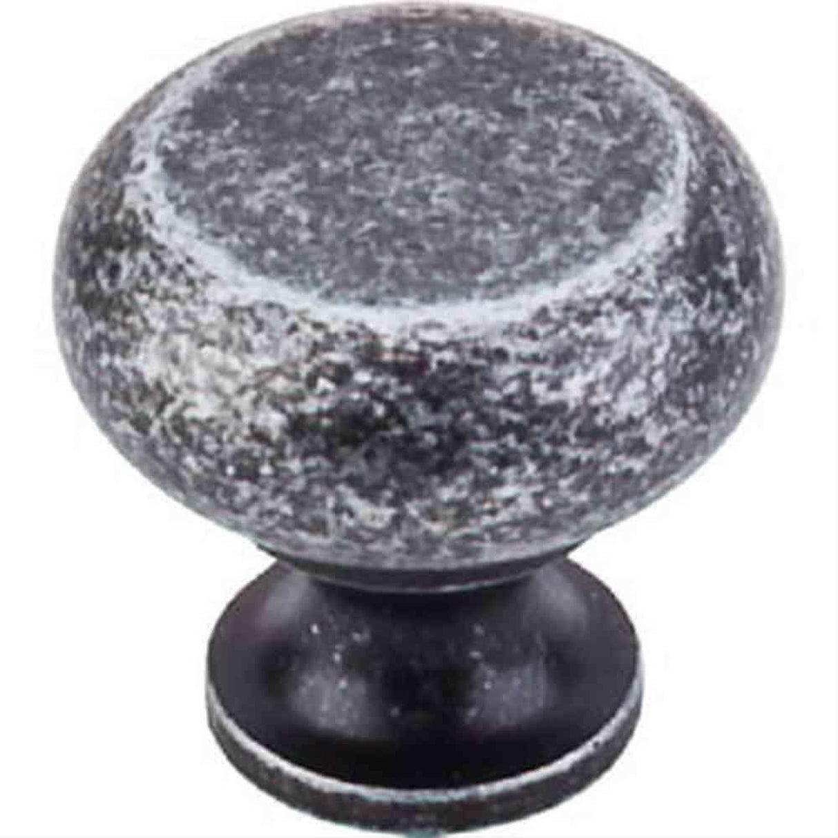 Top Knobs M273 Flat Faced Cabinet Knob 1-1/4" Black Iron