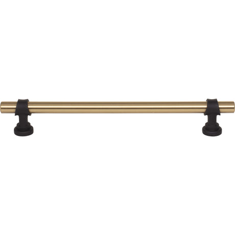 Top Knobs M2741 Bit 7 9/16" Center to Center Bar Pull Honey Bronze and Flat Black