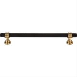 Top Knobs M2740 M2732 Bit 7 9/16" Center to Center Bar Pull Flat Black and Honey Bronze