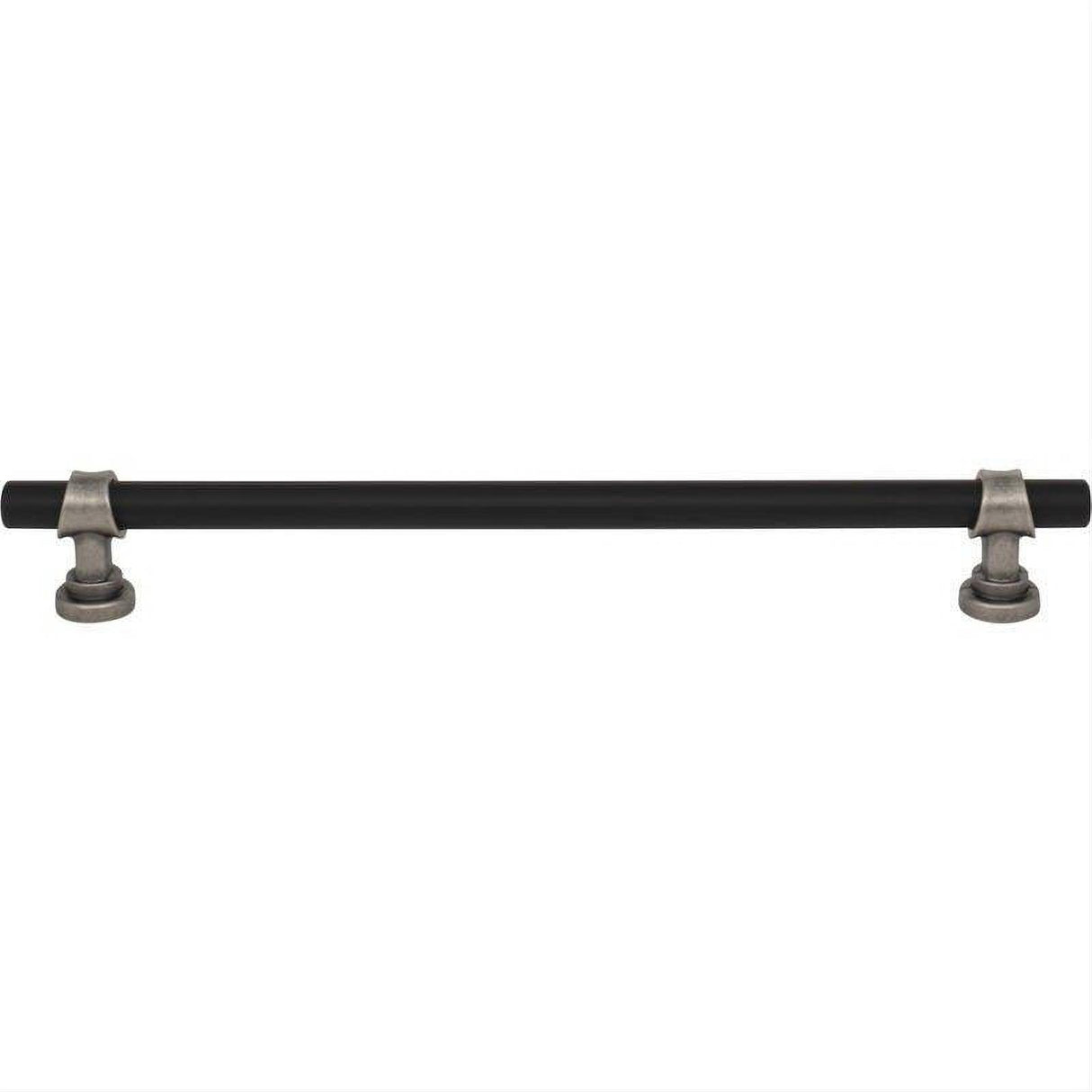 Top Knobs M2754 M2744 Bit 8 13/16" Center to Center Bar Pull Flat Black and Pewter Antique