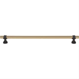 Top Knobs M2765 M2756 Bit 12" Center to Center Bar Pull Honey Bronze and Flat Black