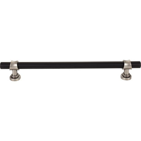 Top Knobs M2778 Bit 12" Center to Center Bar Pull Flat Black and Pewter Antique
