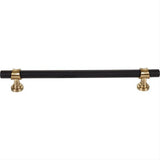 Top Knobs M2776 M2768 Bit 12" Center to Center Cabinet Pull / Appliance Pull Flat Black and Honey Bronze